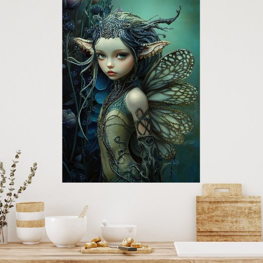 * FD3 Magical Forest Nymph Fantasy 26 Poster (Keuken)