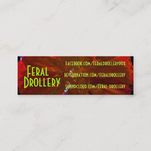 FD biz-kaarten 2012 Mini Visitekaartje (Voorkant)