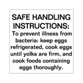 FDA Eis 2025 Ei Veilige Handling Verklaring Rubberstempel (Afrduk)