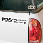FDA (wit) Bumpersticker (Op Truck)