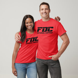 FDC Schuim Dodgeball-kampioenschap Logo T-Shirt