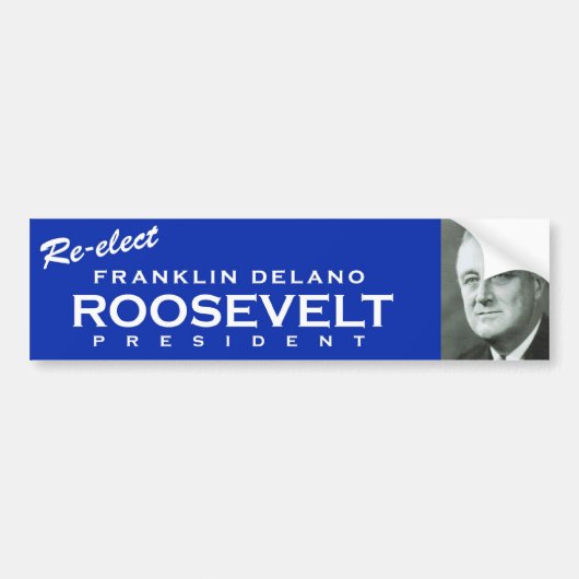 FDR bumpersticker (Voorkant)