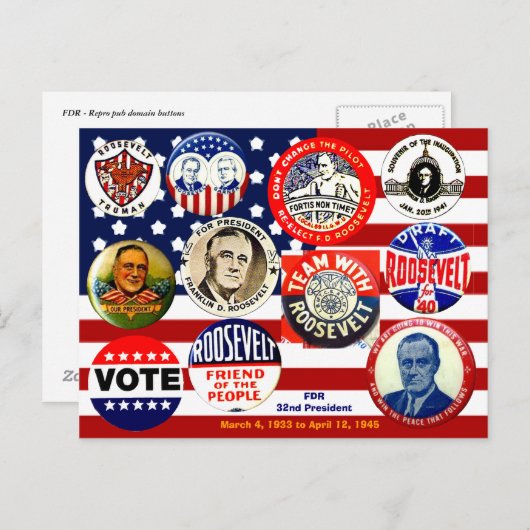 FDR - Carte postale (Devant / Derrière)