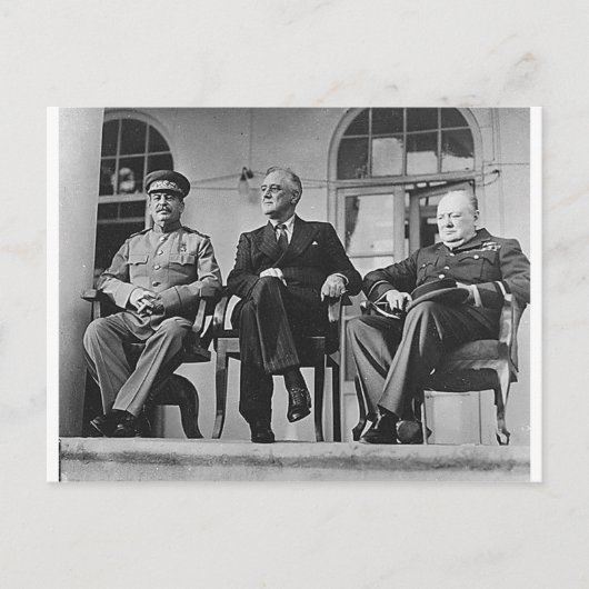fdr_churchill_stalin_2 briefkaart (Voorkant)