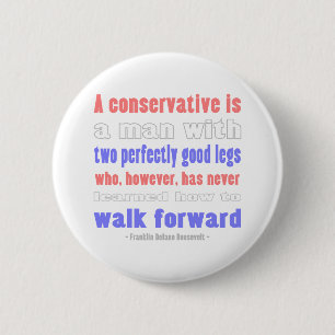 FDR definieert CO-conservatieven Ronde Button 5,7 Cm