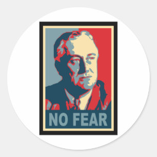 FDR: Geen angst Ronde Sticker