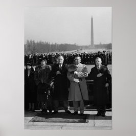 FDR Honoring Abraham Lincoln - 1940 Poster