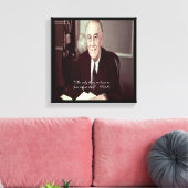 FDR & niets om de Druk van het Citaat Canvas te vr (Insitu (Woonkamer))