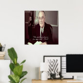 FDR & Nothing To Fear Citation Poster (Bureau à domicile)