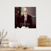 FDR & Nothing To Fear Citation Poster (Cuisine)