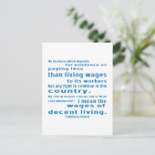 FDR over lonen Briefkaart (Staand voorkant)