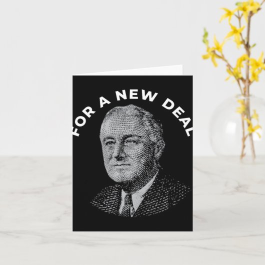 Fdr President Franklin Roosevelt New Kaart (Gele Bloem)
