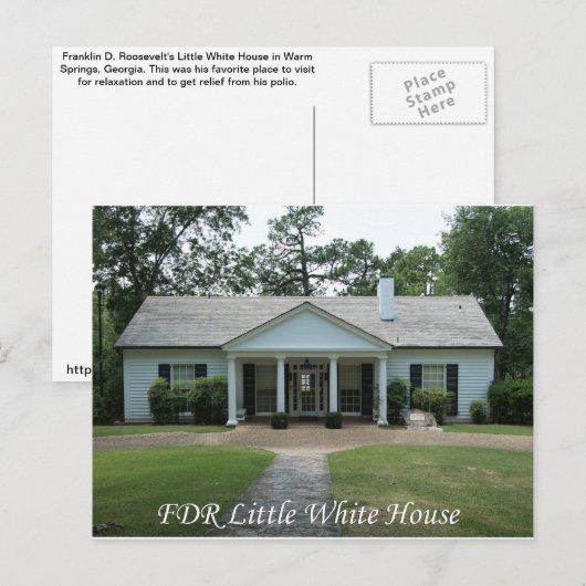 FDRLittleWhiteHouse.jpg Briefkaart (Voorkant / Achterkant)