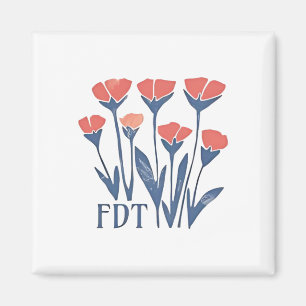 FDT Bloemenguirlande Subtiel Vrouwelijk Boho Anti- Magneet