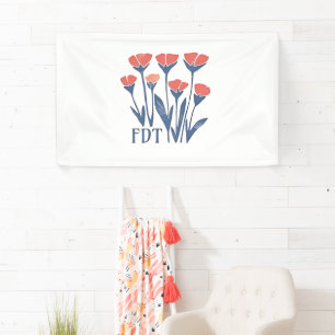 FDT Bloemenkrans Subtiele Vrouwelijke Boho Anti-Tr Spandoek