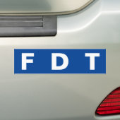 FDT BUMPERSTICKER (Op auto)