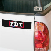 FDT Grappig Anti-Trump No-Trump Bumpersticker (Op Truck)