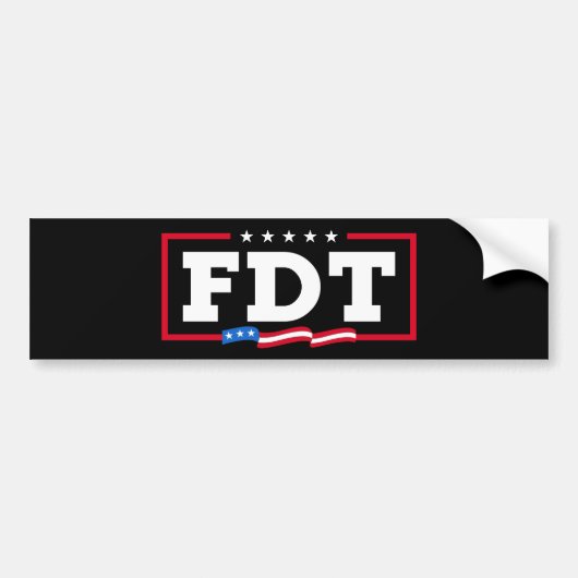FDT Grappig Anti-Trump No-Trump Bumpersticker (Voorkant)