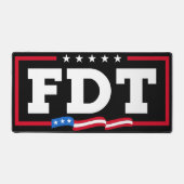 FDT Grappig Anti-Trump No-Trump Bureaumat (Voorkant)