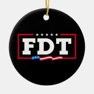 FDT Grappig Anti-Trump No-Trump Keramisch Ornament