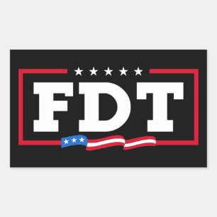 FDT Grappig Anti-Trump No-Trump Rechthoekige Sticker