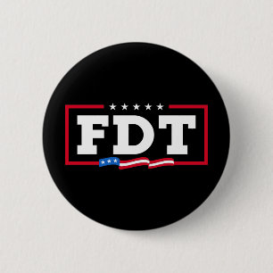 FDT Grappig Anti-Trump No-Trump Ronde Button 5,7 Cm