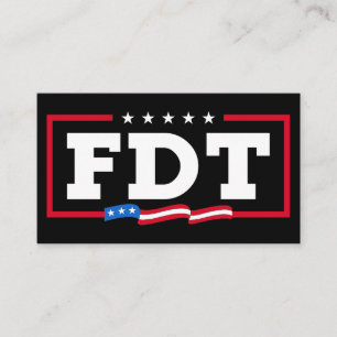 FDT Grappig Anti-Trump No-Trump Visitekaartje