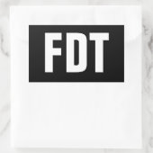 FDT RECHTHOEKIGE STICKER (Tas)