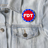 FDT | Rood, wit en blauw protesten Button (In situ)
