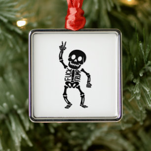 FDT Trump Grappig Anti Trump Skelet Metalen Ornament