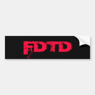 FDTD-Bumpersticker Bumpersticker