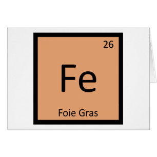 Fe - Chemie van Eend Lever Pastei Periodiek Systee