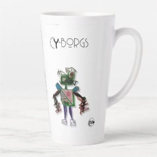 Fe-et CY=borgs Robot Latte Mug