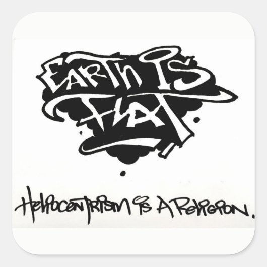 FE heliocult Vierkante Sticker (Voorkant)