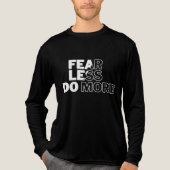 "Fear Less do more" Motivatie Mannen Tri-Blend Shirt (Voorkant volledig)