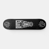 "FEAR MAKER – Horror Scream Skull Skateboard Deck" (Horizontaal)