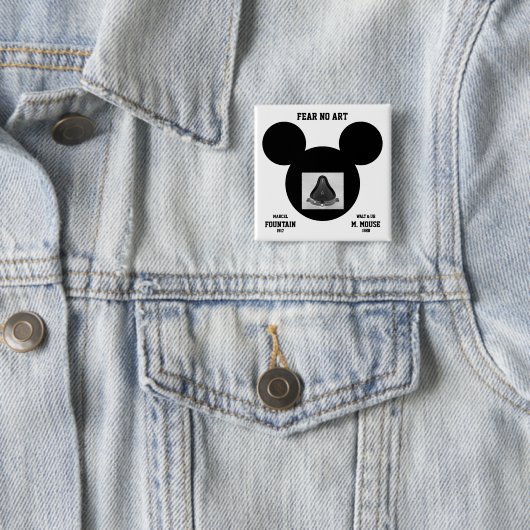 Fear No Art™ Button (In situ)