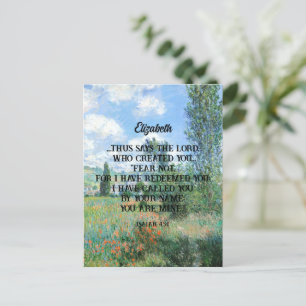 Fear Not Bible Verse Natuur Kunstwerk Christelijk  Briefkaart
