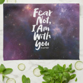 FEAR NOT, I AM with you - Isaiah 41:10 Christelijk Theedoek (Gevouwen)