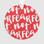Fear not ornament (achterkant)