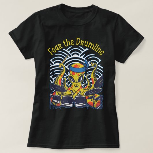 Fear the Drumline Drummer53 T-shirt (Design voorkant)