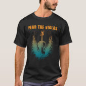 Fear The Violas speler Jazz Music Orchestra T-shirt (Voorkant)