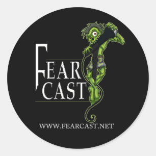 FearCast Harvey Logo Ronde Sticker
