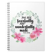 Fearful and wonderbaarlijk gemaakt notitieboek (Voorkant)