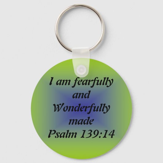 Fearful and wonderbaarlijk gemaakt sleutelhanger (Voorkant)