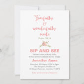 Fearful and Wonderful Fade Sip and See Invitation (Devant)