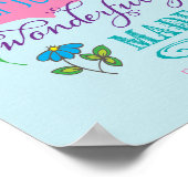 Fearful and Wonderful Made Scripting Girly Art Poster (Hoek)