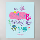 Fearful and Wonderful Made Scripting Girly Art Poster (Voorkant)