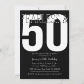 Fearless 50th Birthday Uitnodigingen (Voorkant)