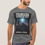 Fearless Because of Faith Christian Men’s T-Shirt (Devant)